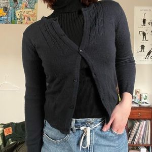 Size S. Color Navy Blue. Cardigan.